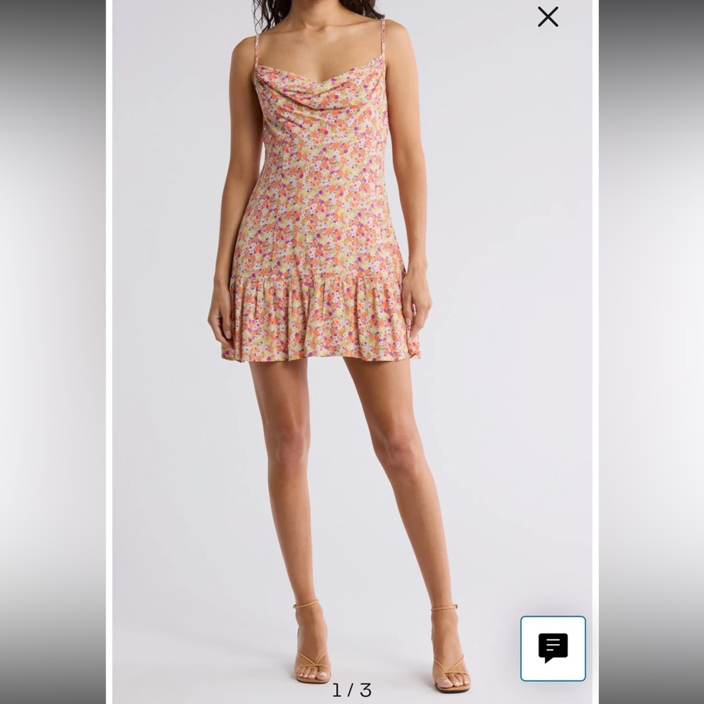 Lush Ruffle Hem Minidress